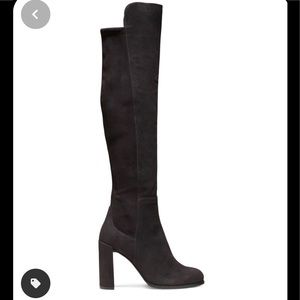 Stewart Weitzman Alljill Anthracite Suede Boot